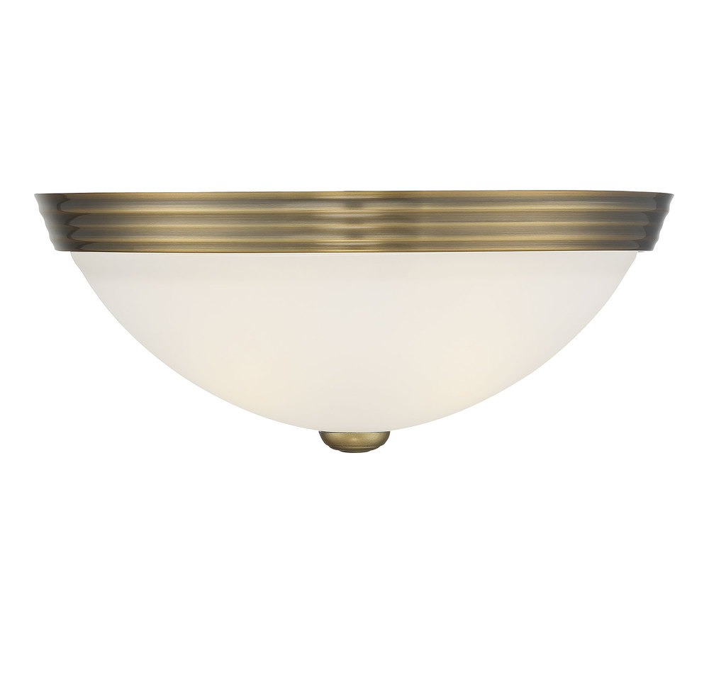 2-Light Ceiling Light in Warm Brass