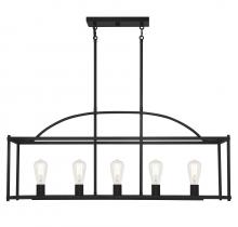 Savoy House 1-190-5-89 - Palladian 5-Light Linear Chandelier in 
Matte Black