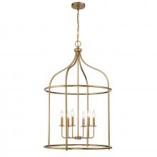 Savoy House 3-7388-6-322 - Brookstone 6-Light Pendant in Warm Brass