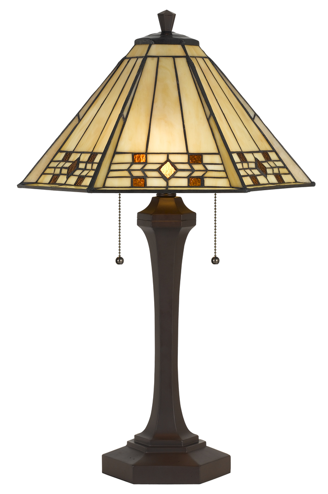 60W X 2 Tiffany Table Lamp