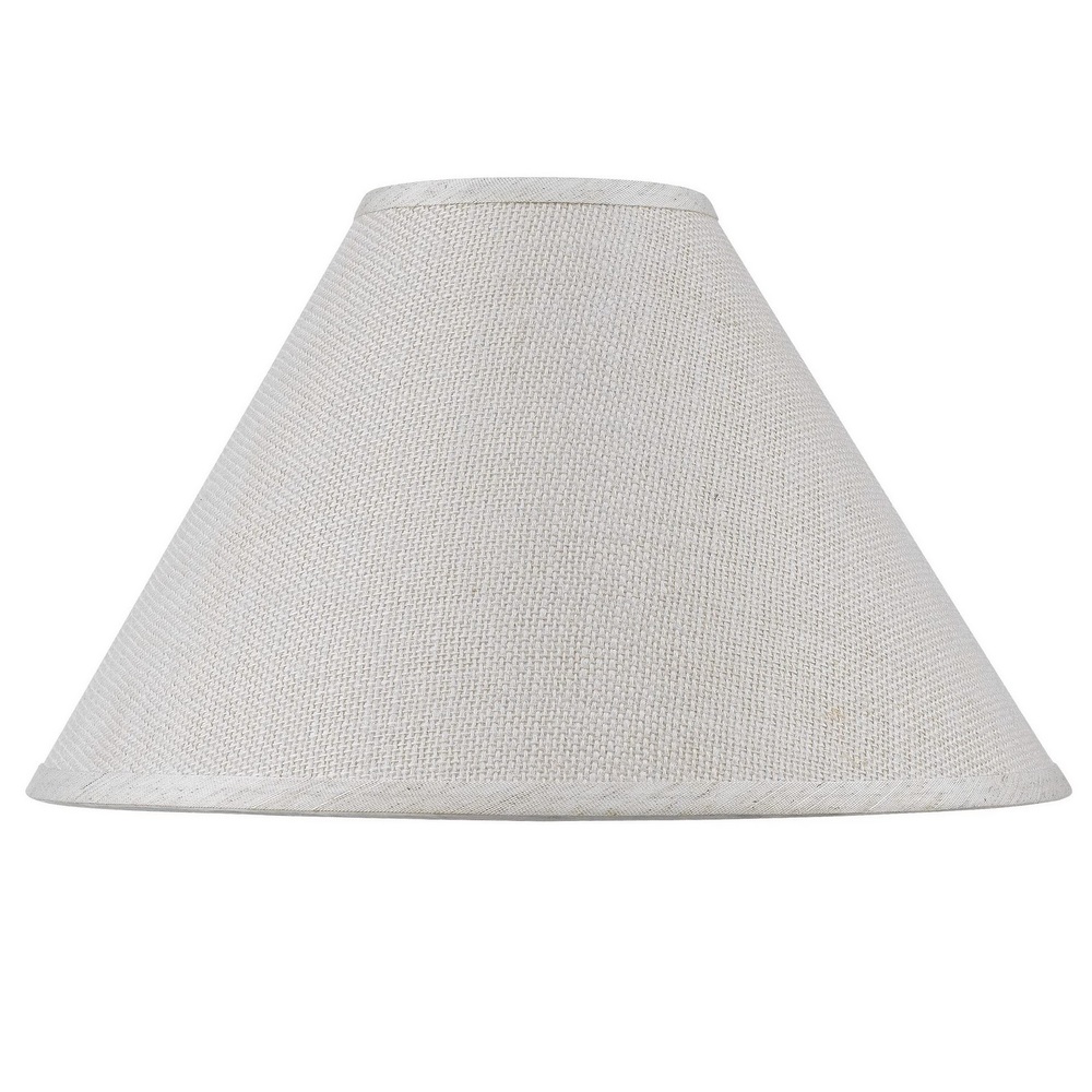 13" Height Burlap Shade in Light Heather