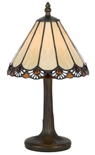 CAL Lighting BO-2382AC - 13.5" Height Zinc Cast Accent Lamp in Antique Brass