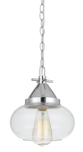 CAL Lighting FX-3624-1P - 10" Height Glass Pendant in Chrome Finish