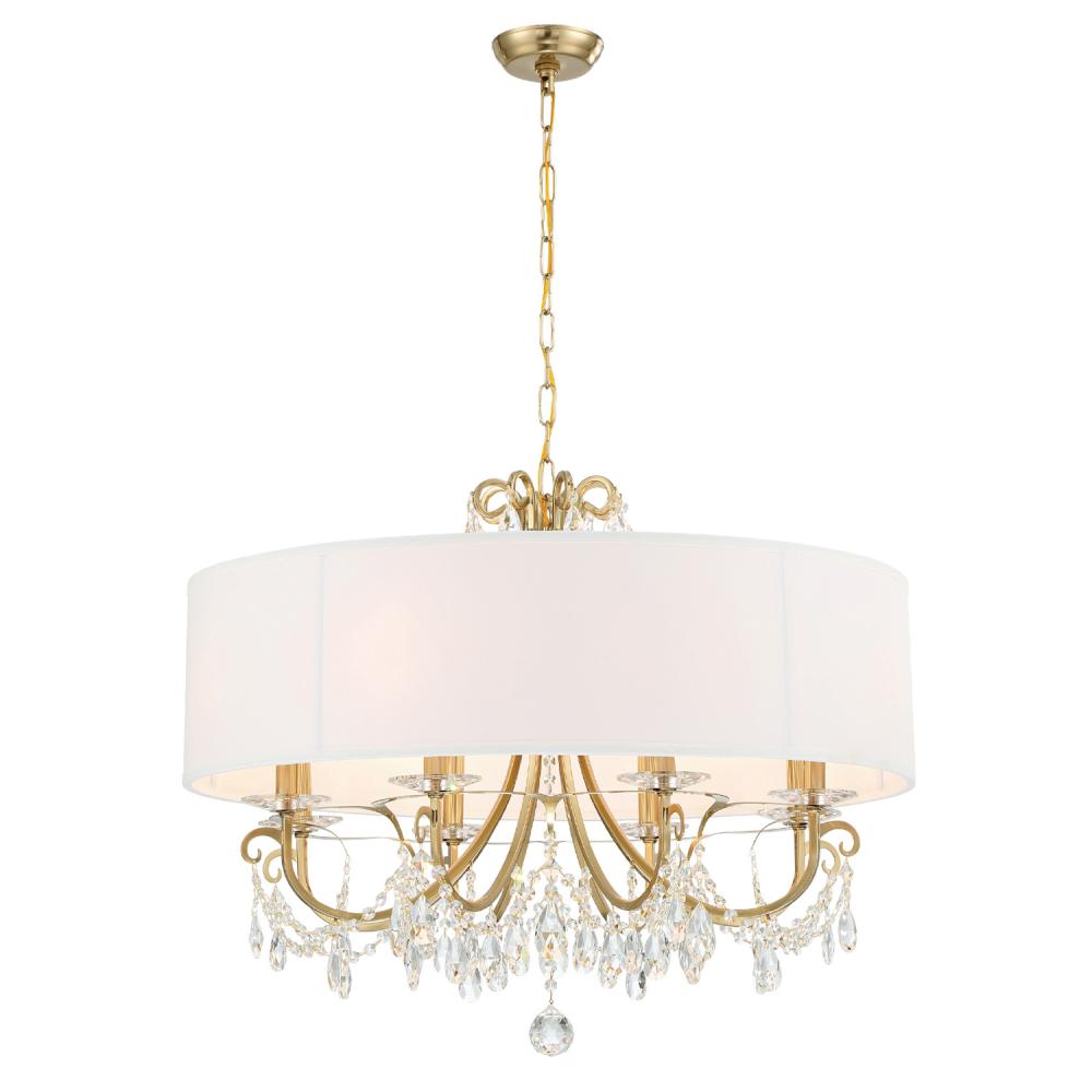 Othello 8 Light Vibrant Gold Chandelier