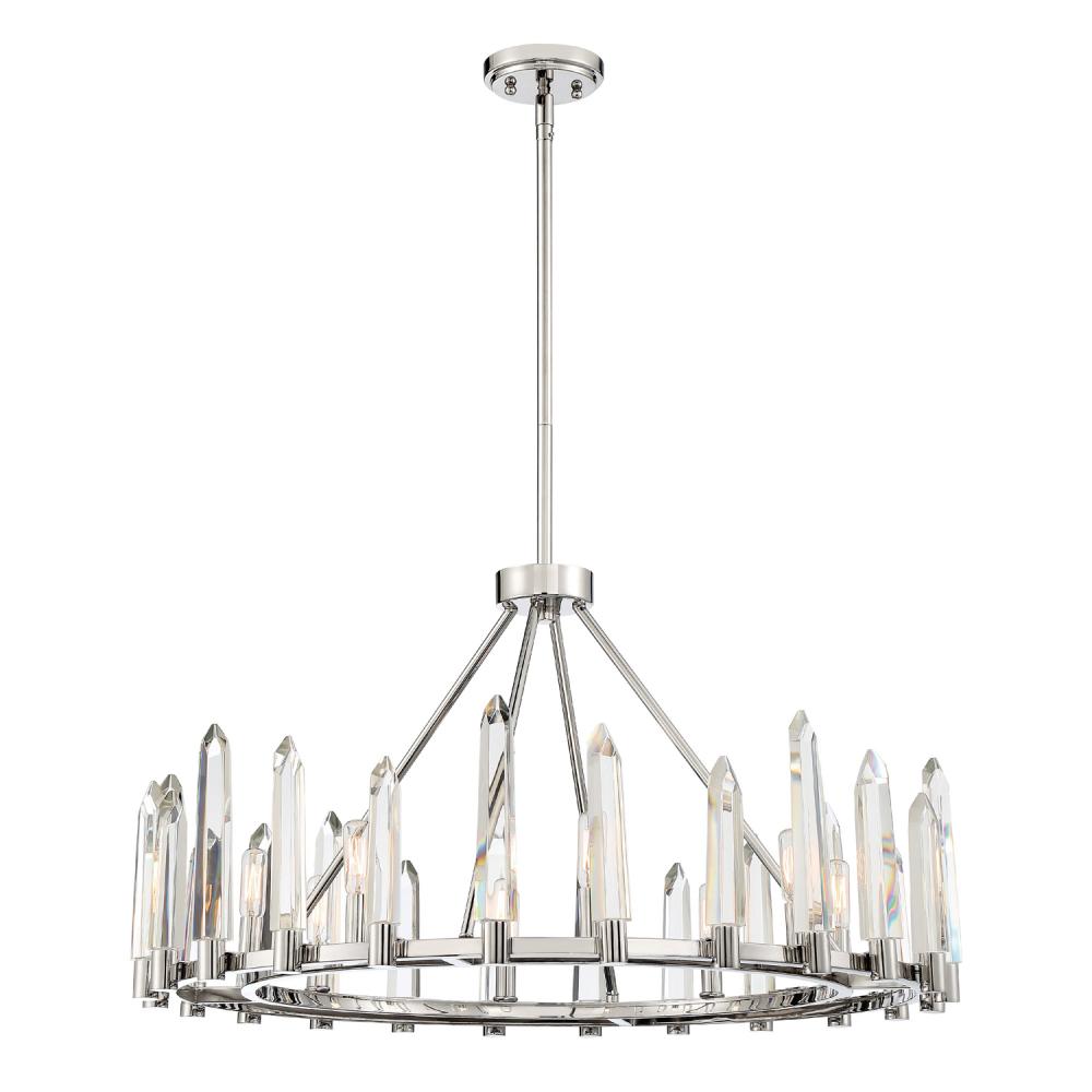 Watson 8 Light Polished Nickel Chandelier