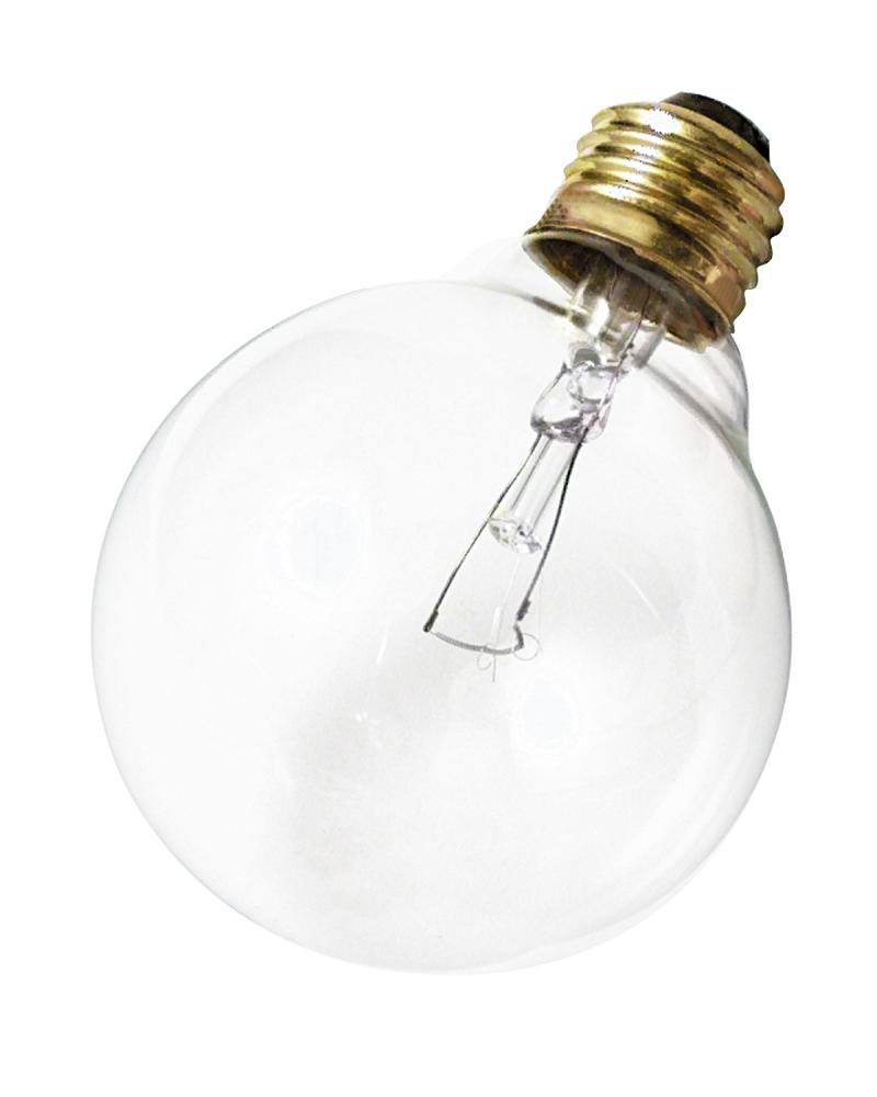 25 Watt G30 Incandescent; Clear; 2500 Average rated hours; 180 Lumens; Medium base; 120 Volt