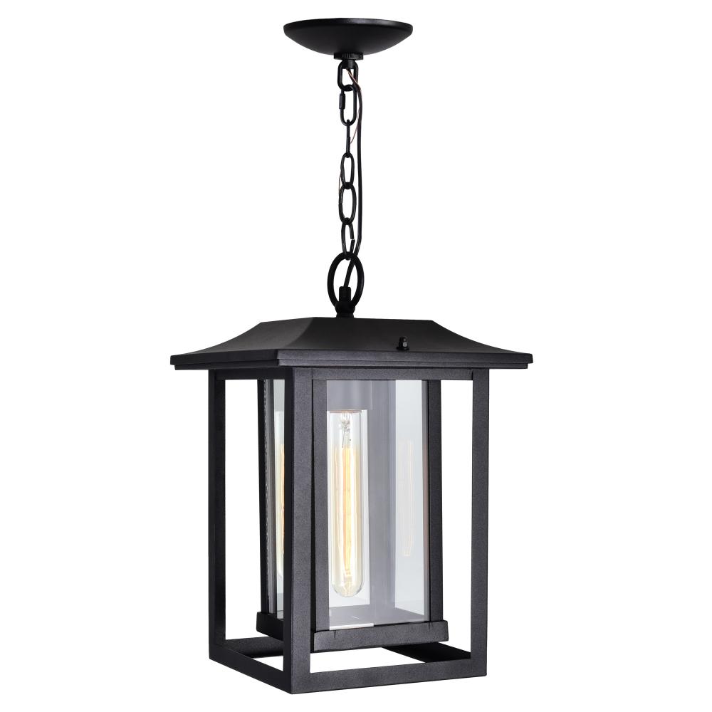 Winfield 1 Light Black Outdoor Hanging Light