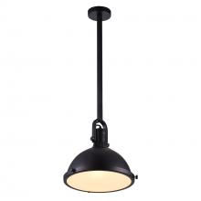 CWI Lighting 9760P12-1-101 - Strum 1 Light Down Pendant With Black Finish