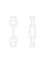 Generation Lighting 9122-802 - Replacement Chain Link and Loop in Obsidian Mist