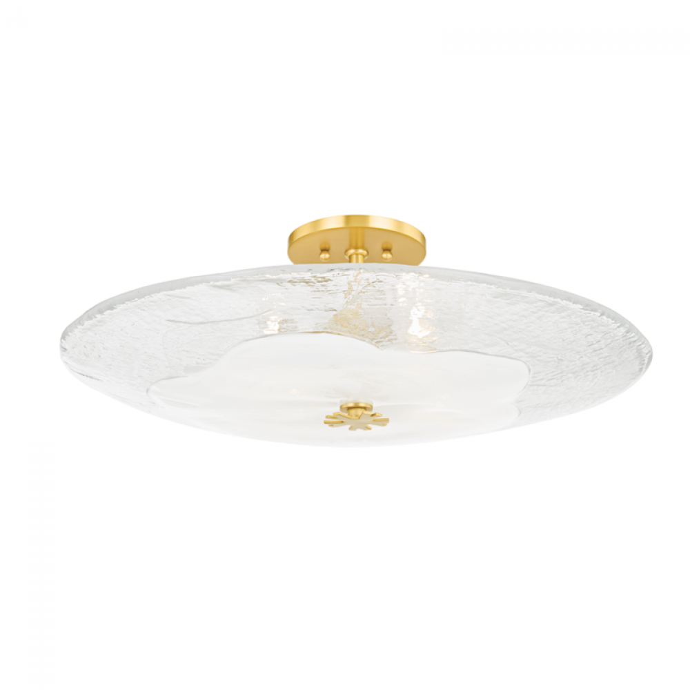 3 LIGHT LARGE FLUSH MOUNT