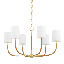 Hudson Valley 3534-AGB - 6 LIGHT CHANDELIER