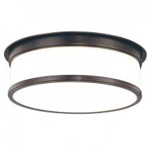 Hudson Valley 715-OB - 3 LIGHT FLUSH MOUNT