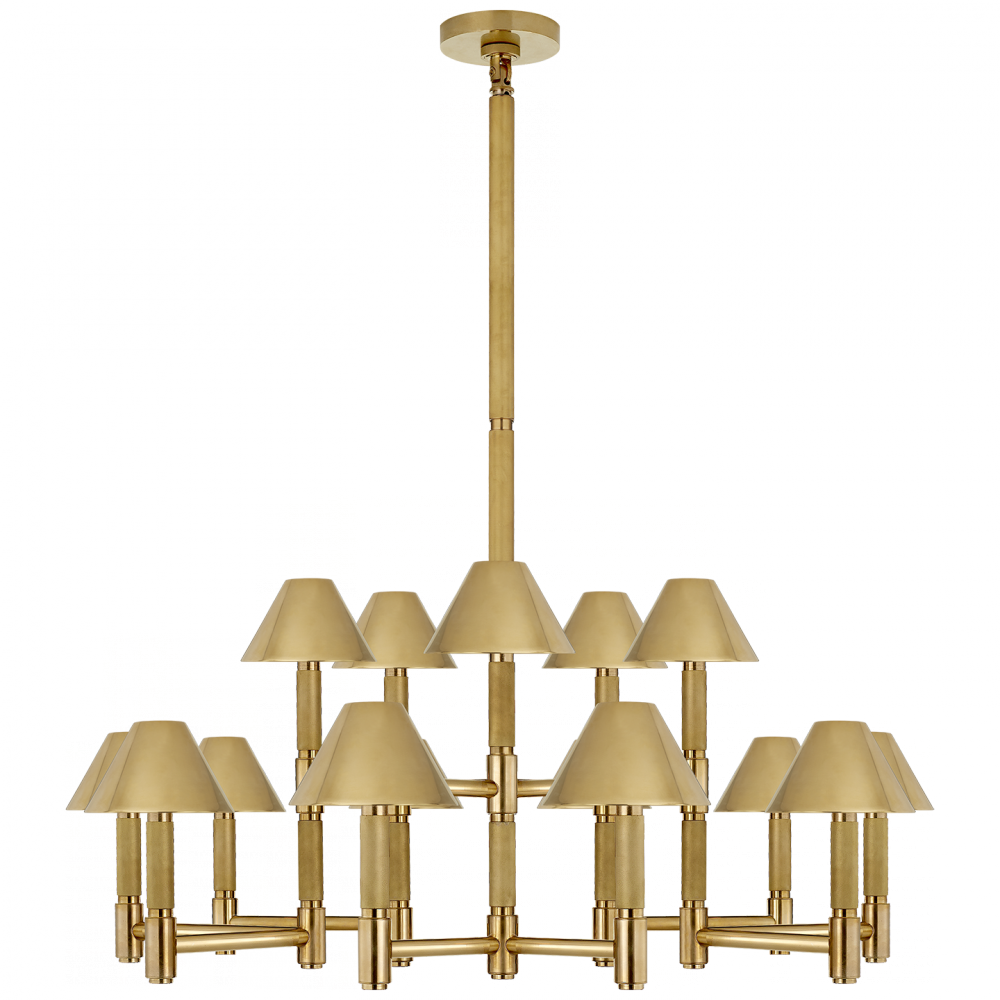 Barrett Large Knurled Chandelier