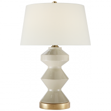 Visual Comfort & Co. Signature Collection RL CHA 8666ICO-L - Weller Zig-Zag Table Lamp