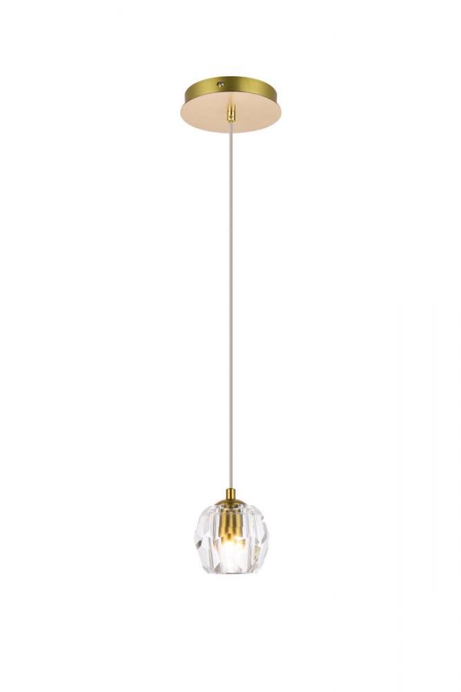 Eren 1 Light Gold Pendant