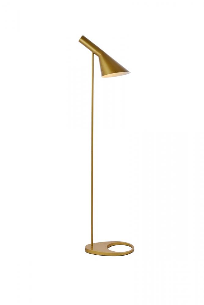 Juniper Floor lamp L13.7"W7.7"H49" Brass