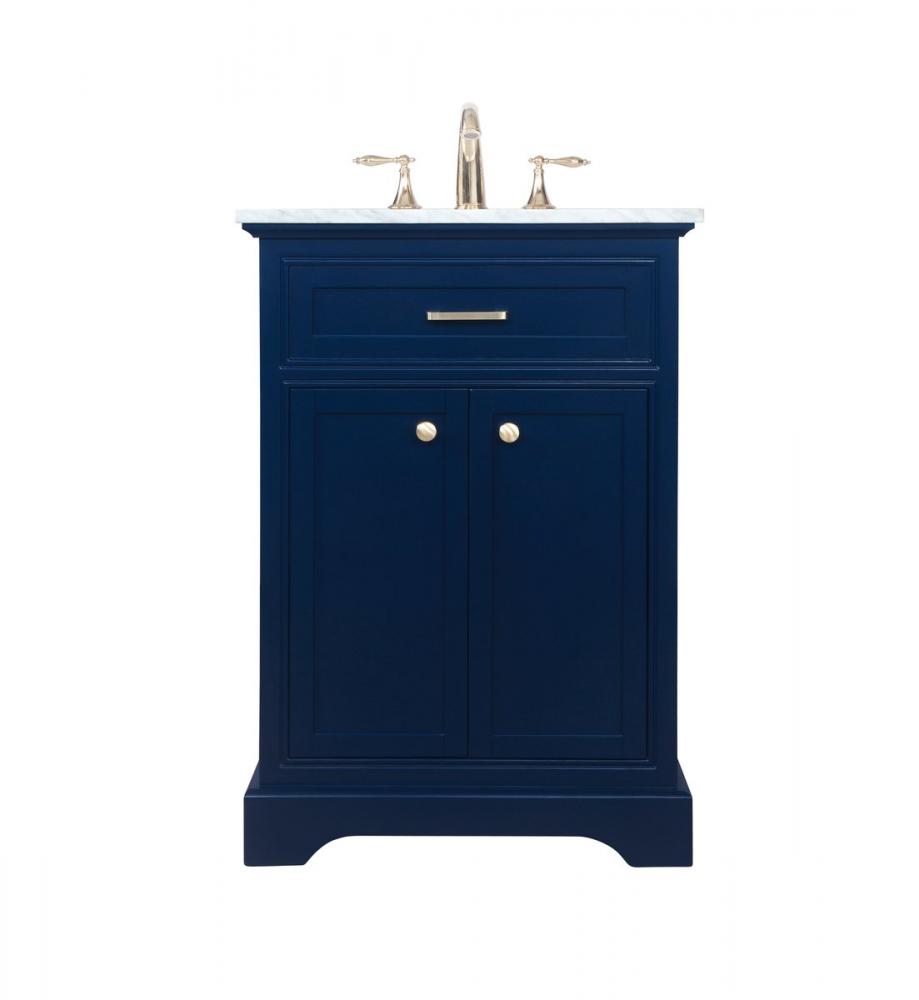 24 Inch Single Bathroom Vanity in Blue