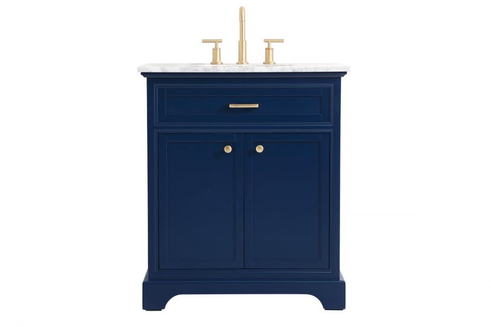 30 Inch Single Bathroom Vanity in Blue