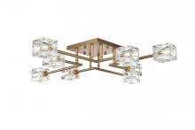 Elegant LD920F32SG - Lyra 32 Inch Flush Mount in Satin Gold