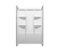Elegant SW1014836GW - Shower Wall 48x36x72 Glossy White