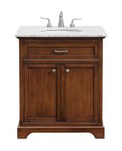 Elegant VF15030TK - 30 In. Single Bathroom Vanity Set in Teak