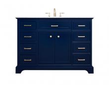 Elegant VF15048BL - 48 Inch Single Bathroom Vanity in Blue