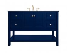 Elegant VF27048BL - 48 Inch Single Bathroom Vanity in Blue