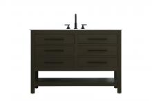 Elegant VF60548MMB - Vanity Cabinet 4DW 48"W x 22"D x 34"H Mocha Brown