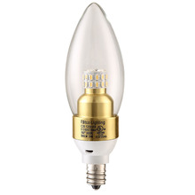 Elegant E12SB-4-D-30-G - LED S30C35  E12 120V 4W 3000K 300LM  Dimmable GOLD