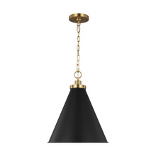  CP1271MBKBBS - Wellfleet Medium Cone Pendant