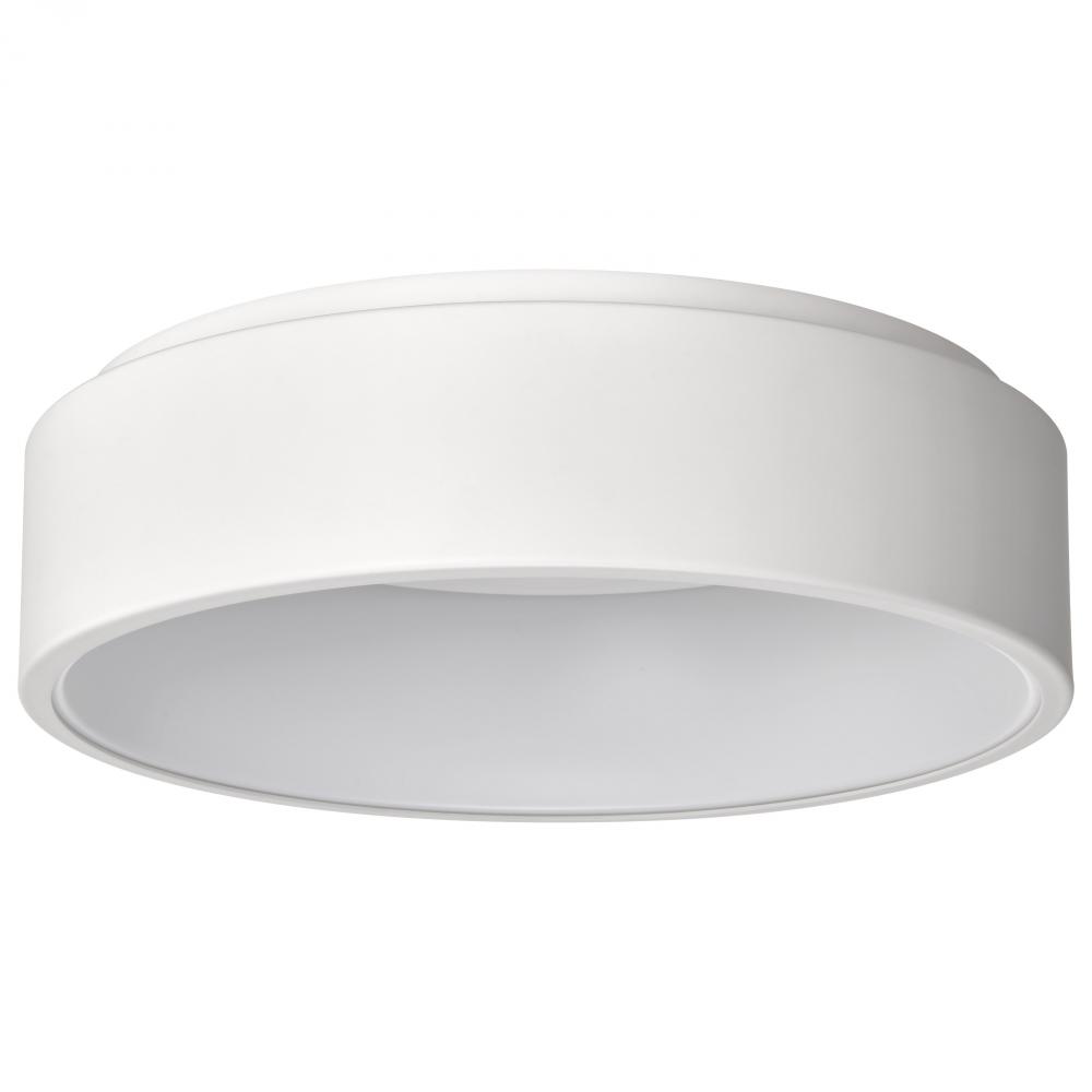 Orbit; 20 Watt LED Flush Mount; White Finish