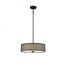 Savoy House Meridian M70108MBK - 3-Light Pendant in Matte Black