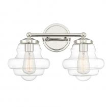 Savoy House Meridian M80072PN - 2-Light Bathroom Vanity Light in Polished Nickel