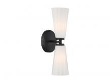 Savoy House Meridian M90109MBK - 2-Light Wall Sconce in Matte Black