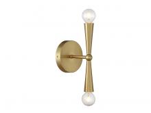 Savoy House Meridian M90110NB - 2-Light Wall Sconce in Natural Brass