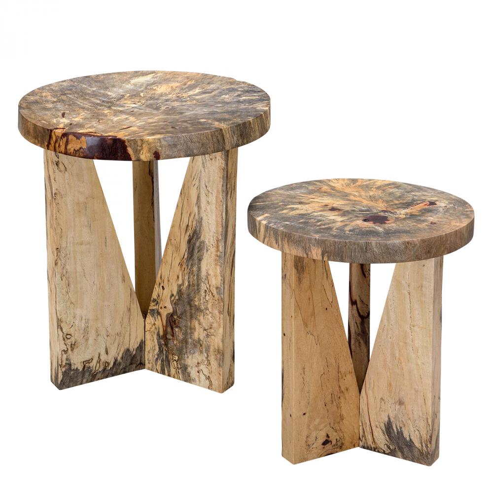 Nadette Natural Nesting Tables, S/2