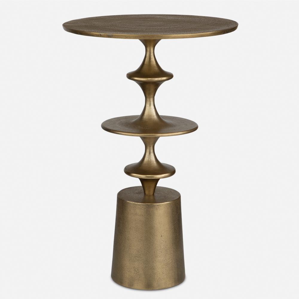 Uttermost Flight Brass Accent Table