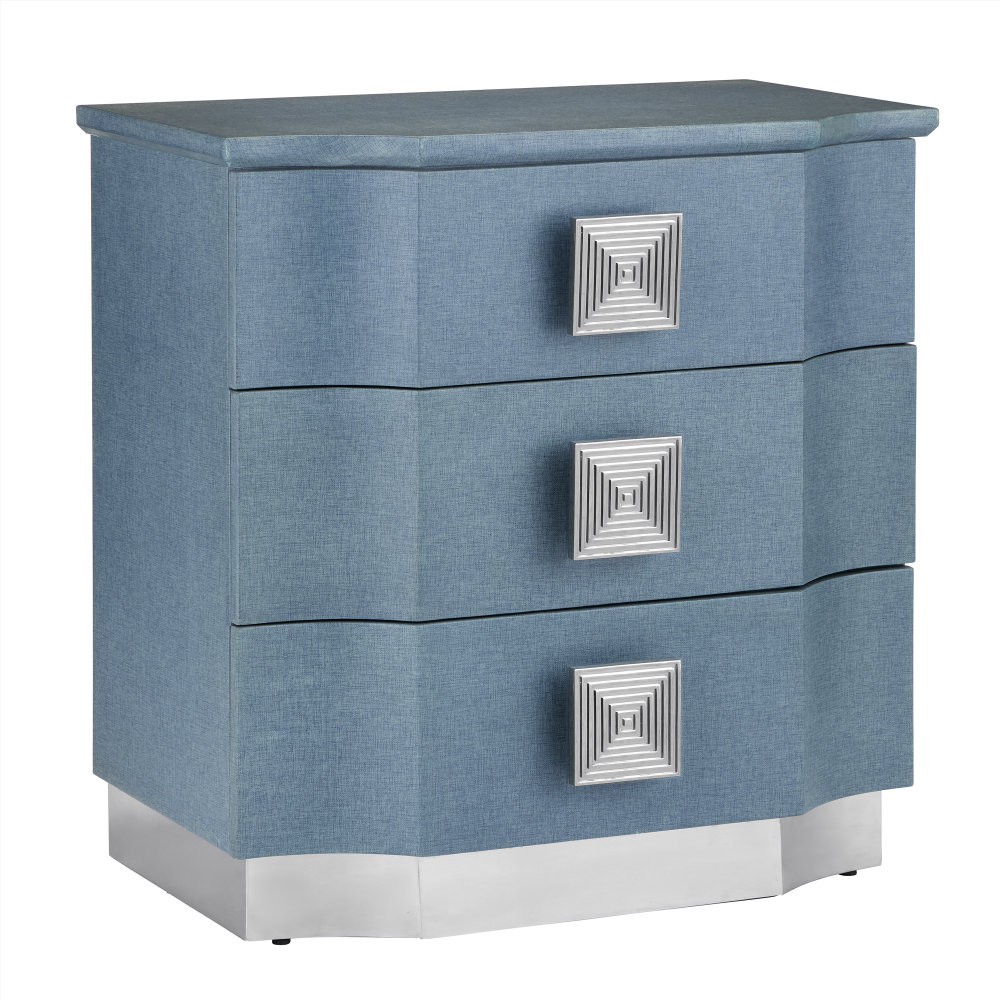 Maya Blue Linen Chest