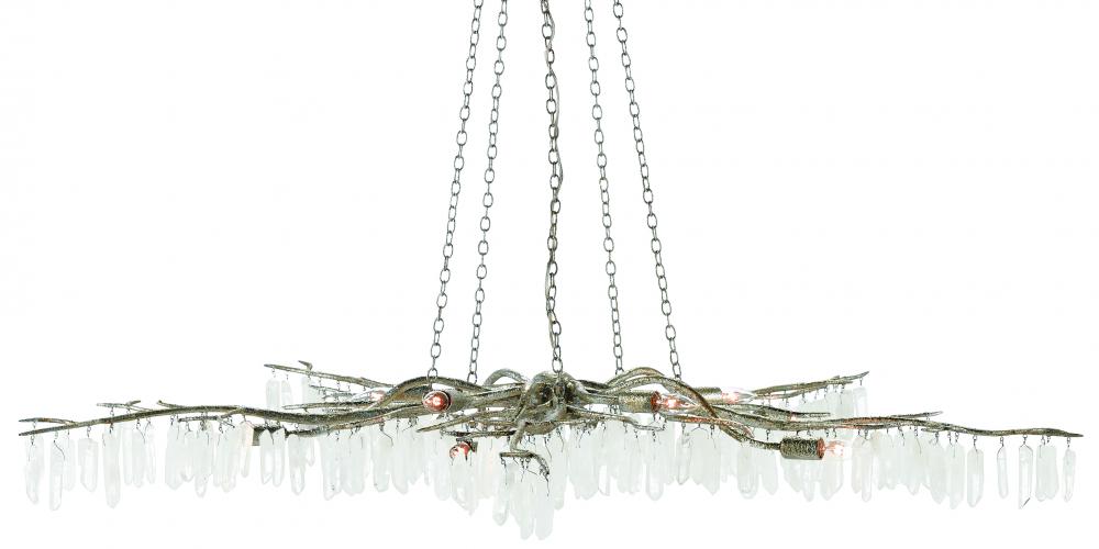 Forest Light Silver Chandelier