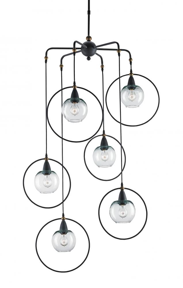 Moorsgate Black Multi-Pendant